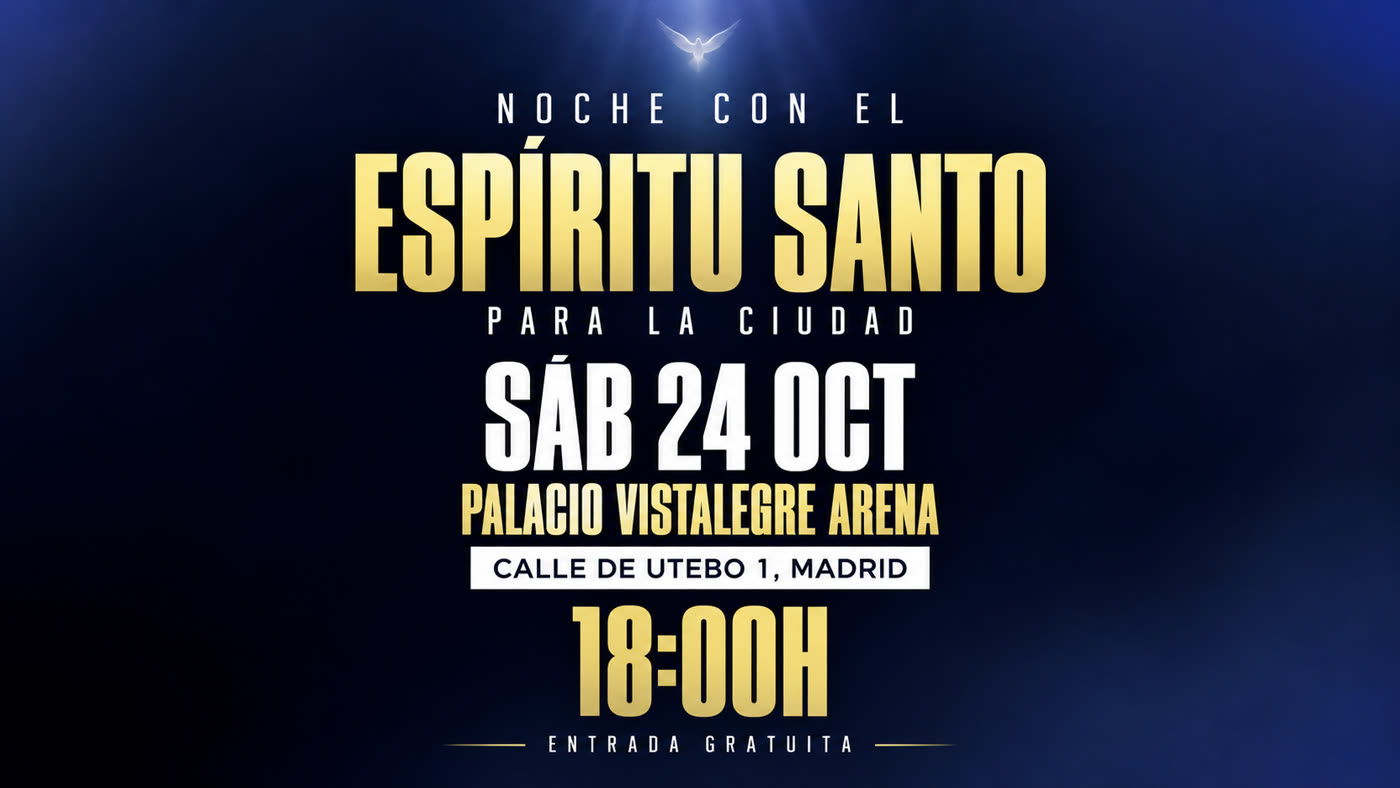 Cartel Noche con el Espíritu Santo Madrid